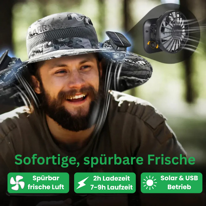 Trekkr™ | SolarBreeze Hut Schwarz