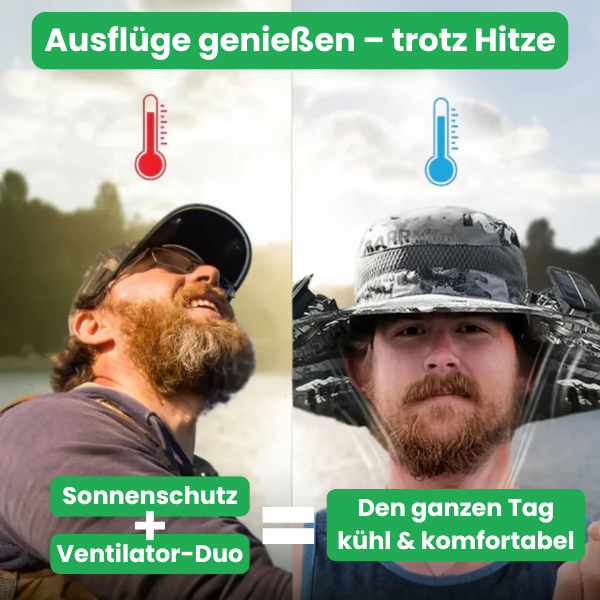 Trekkr™ | SolarBreeze Hut Schwarz